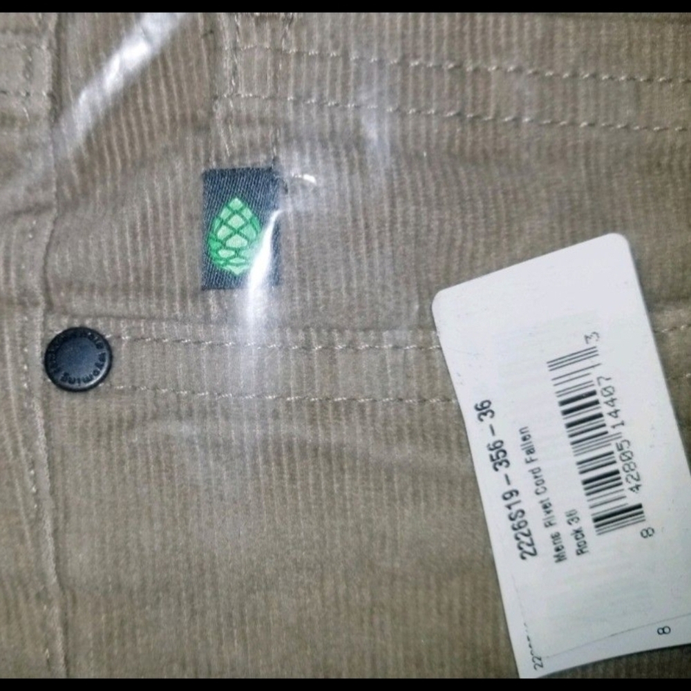 STIO Men's Corduroy Straight Leg Pants Rivet Size 36 - Picture 4 of 4